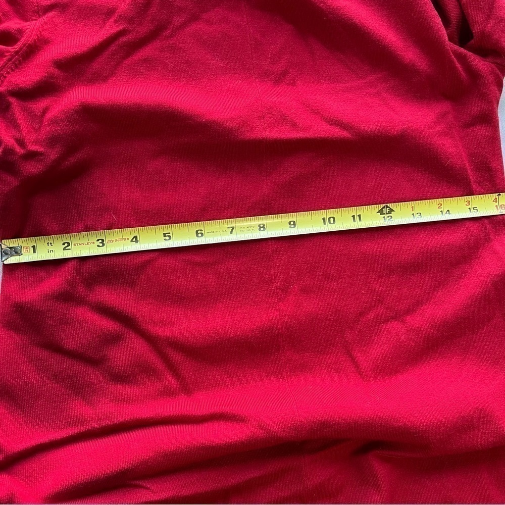 J.Crew Merino Wool Twist-Back Sweater-Dress in Red Color Size Medium - Picture 7 of 8